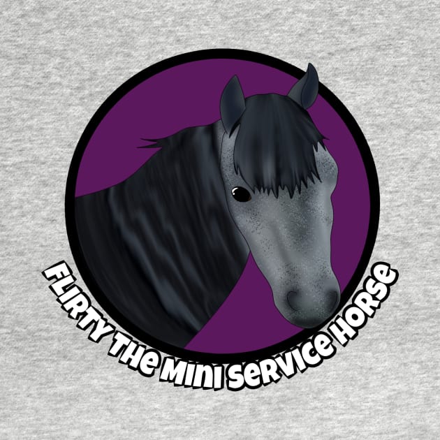 Flirty The Mini Service Horse Logo by FlirtyTheMiniServiceHorse